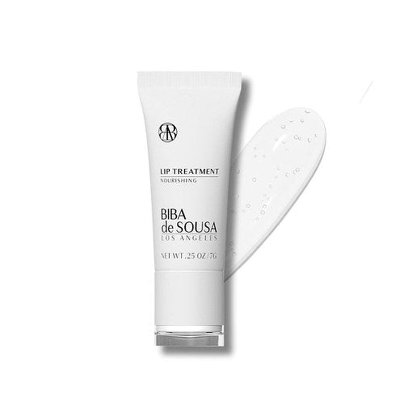 Biba De Sousa Lip Treatment - Moisturizing Balm with Peptides & Squalane for Dry Lips | 0.25 oz Clear