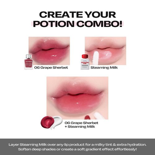 alternativestereo Lip Potion Aqua Glow No.9 Coco Milk | Hydrating, Non-Sticky Gloss with Sheer Radiance | 0.3 Oz