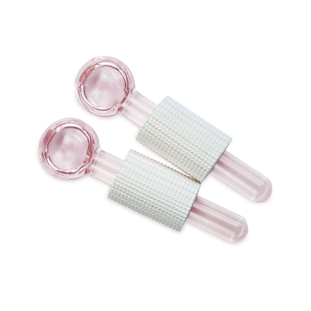 SportEmblema Ice Globes for Face & Eyes,Facials Cold Roller Cooling Globes for Skin Tightening & Anti-Aging Reusable Ice Facial Roller for Reduction of Puffiness & Wrinkles Dark Circles,Headaches-Pink