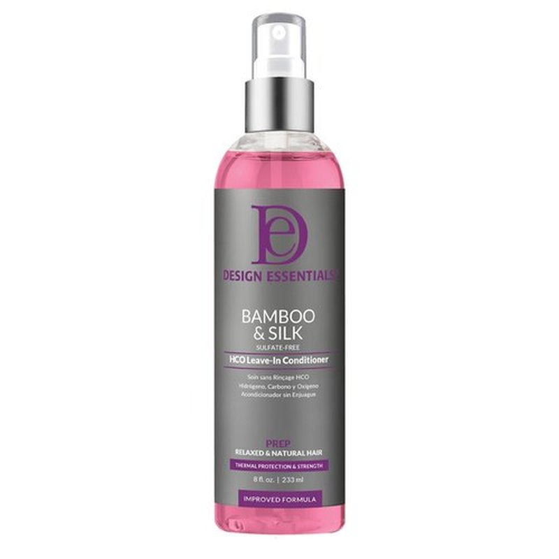 Design Essentials Leave-In Conditioner - Bamboo & Silk Thermal Protection for Natural Hair | 8 Oz