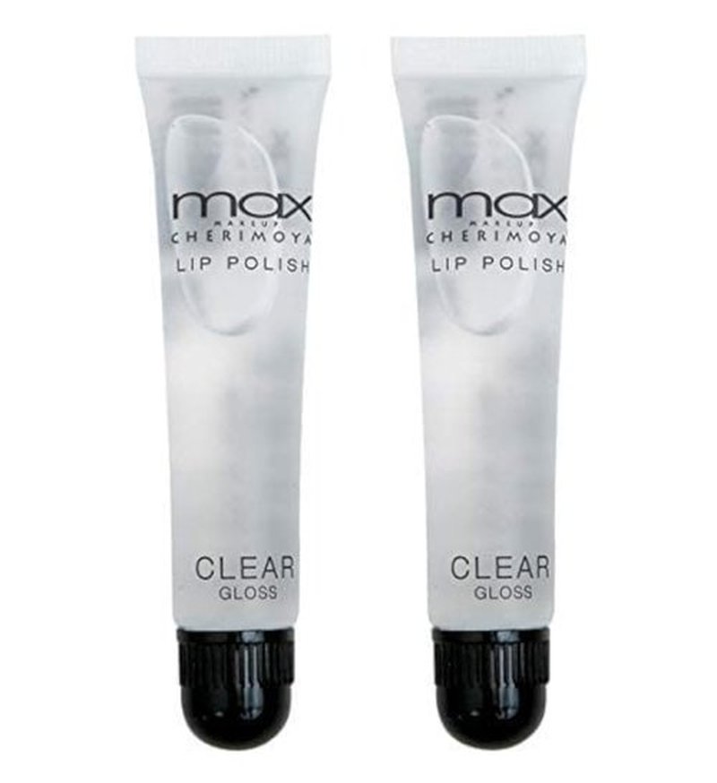 Cherimoya MAX Clear Lip Polish - Hydrating Formula for Luscious Lips | Set of 2 Pieces