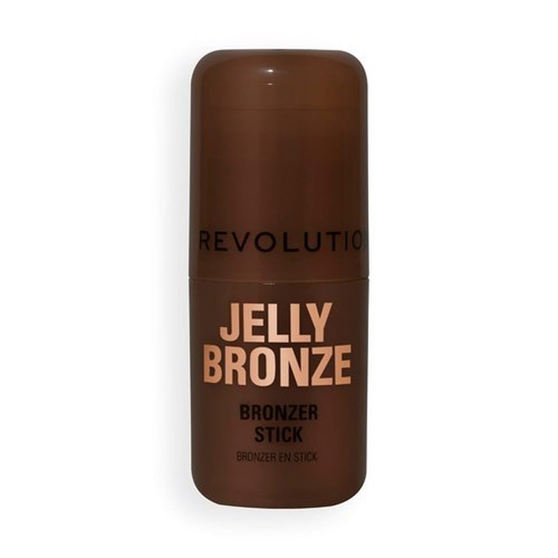 Revolution Beauty London Jelly Bronzer Tint - Vegan Bronzing Makeup for Sun-Kissed Glow | Dark Cocoa, 0.28 oz