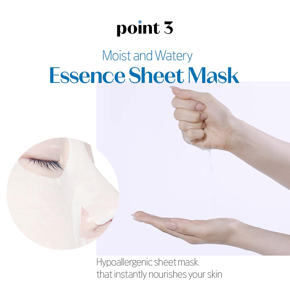 ETUDE SoonJung Sheet Mask Panthensoside (5pcs Pack), 100% Bamboo Sheet, Face Mask, Moisturizer for Sensitive Skin, pH Balanced Formula, Panthenol, Madecassoside, Korean Skin Care, Beauty