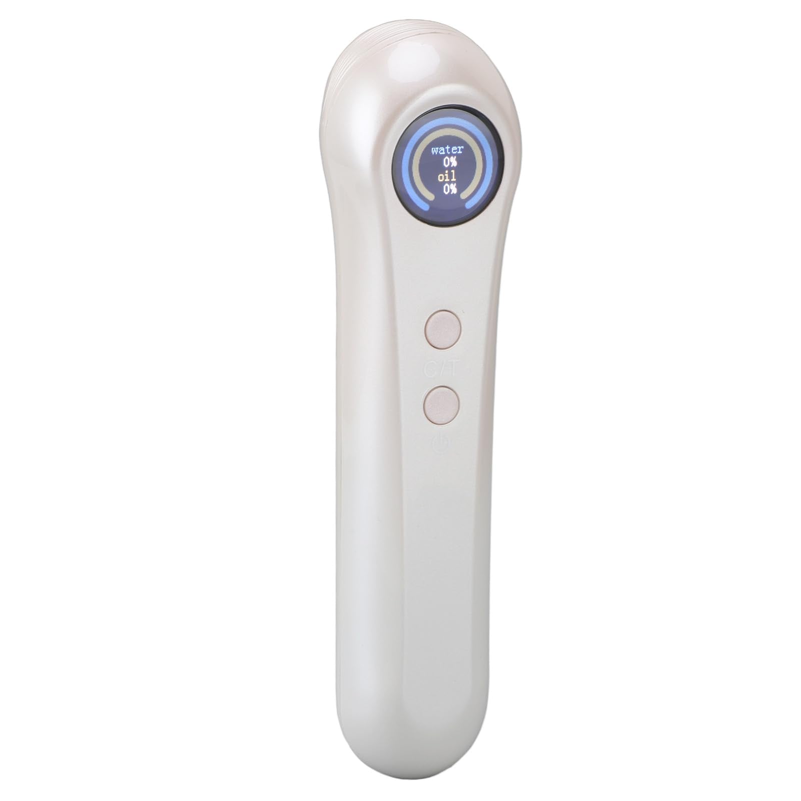 Hydration Tester, Digital Skin Analyzer Automatic Skin Water Oil Tester with LCD Display High Accuracy Integrated Water Oil Sensor Monitor for Home, Beauty Salon, Laboratory