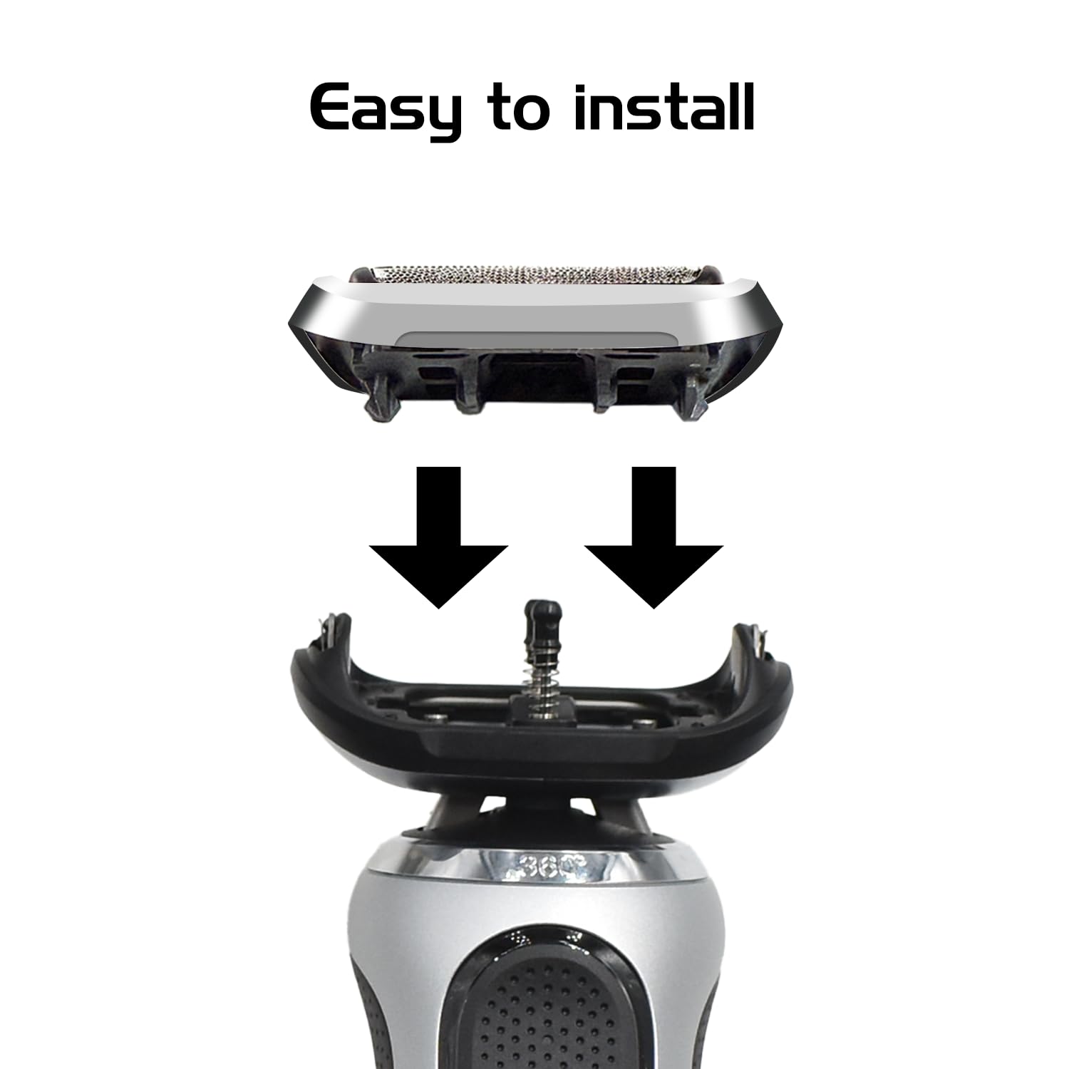73S Series 7 New Generation Shaver Replacement Head for Braun S7 Electric Shavers - Compatible with Braun Shaving Razor Model 7020s, 7025s, 7027 cs, 7071cc, 7075cc, 7085cc