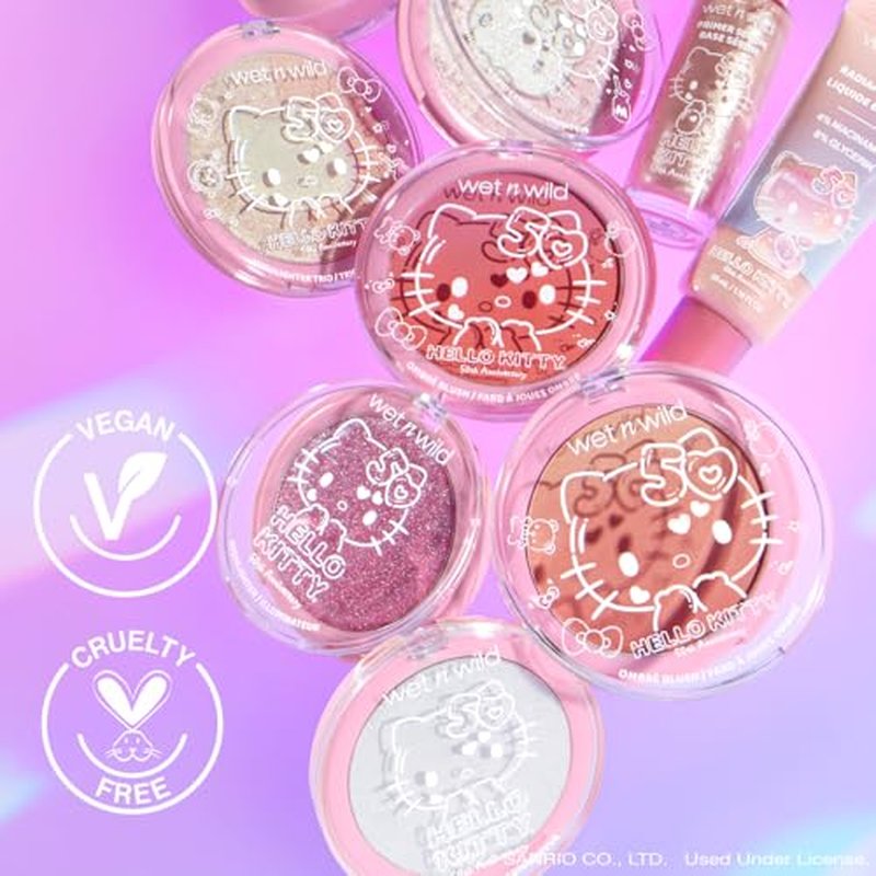 wet n wild Hello Kitty Radiance Liquid, Nourishing Niacinamide & Glycerin Infused Formula, Natural Multi-Functional Glow, Cruelty-Free & Vegan