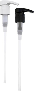Brightfrom Universal Dispensing Pump - Ideal for Shampoo & Conditioner | Fits Most Bottles, 2 Pack, White/Black