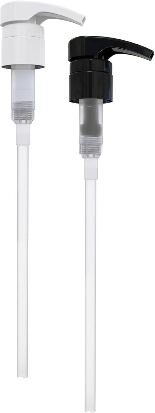 Brightfrom Universal Dispensing Pump - Ideal for Shampoo & Conditioner | Fits Most Bottles, 2 Pack, White/Black
