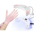 modelones Pink UV Gloves and GooseNeck UV LED Nail Lamp