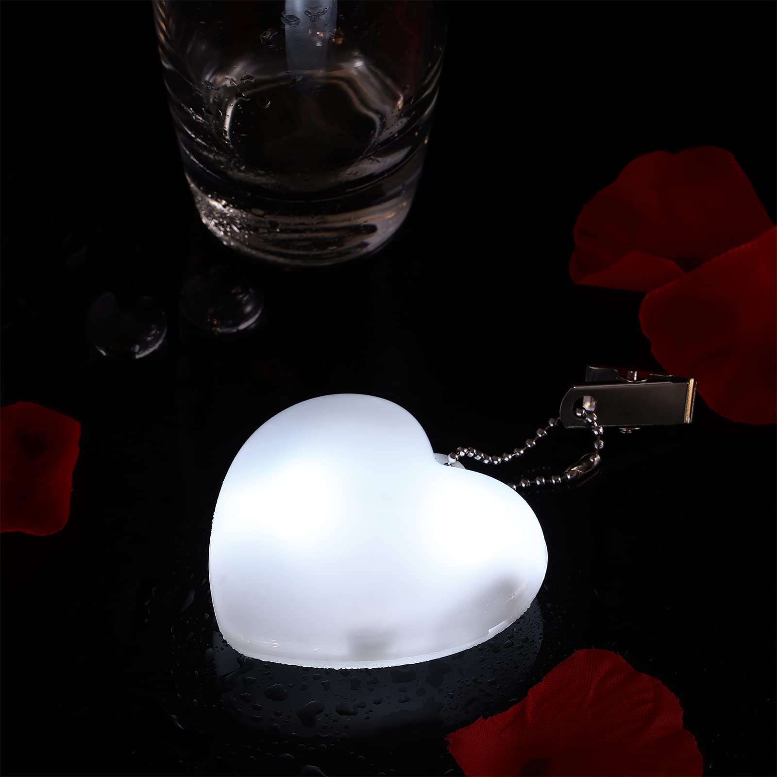 Uonlytech 2Pcs Purse Light Handbag Light Sensor Heart Shape Bag Illuminator Hanging Night Light for Women Ladies Girls …