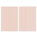 Lencharm 5PCS Double Sides Silicone Practice Skin Permanent Makeup Tattoo Microblading Microshading Practice Fake Skins for Tattooing Brows Ombre Eyebrows Tattoos