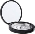 U-M PULABO Cosmetic Empty Jar - Portable 20g Makeup Container for Pressed Powder | Black & Silver