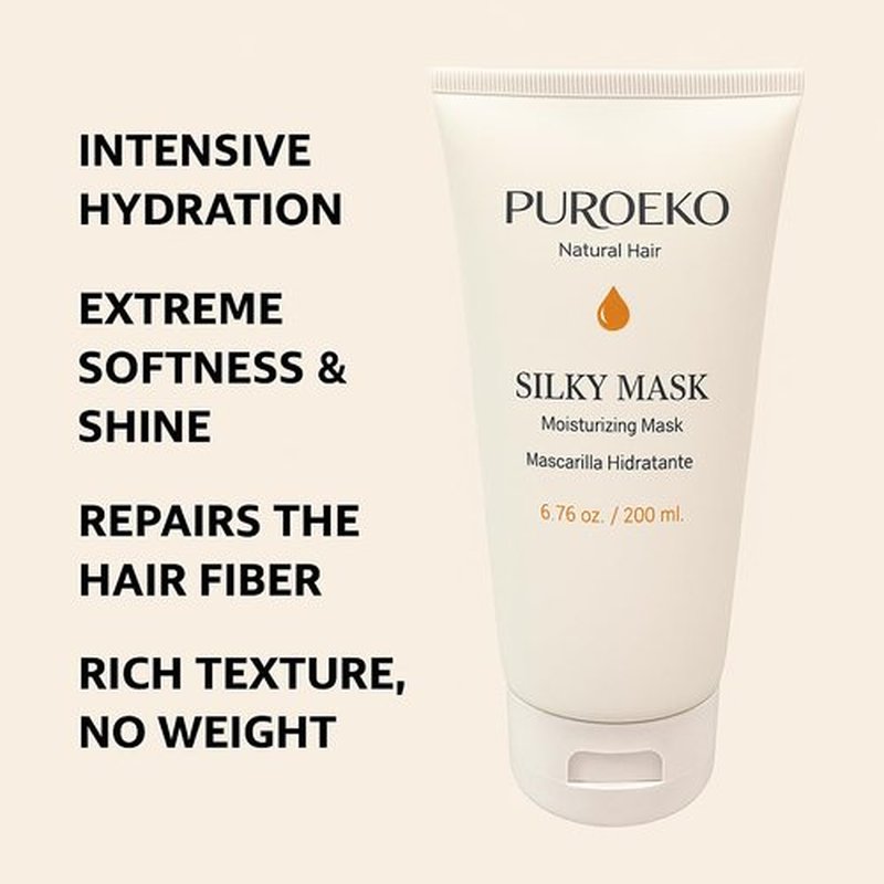 Silky Mask Hair Mask - Natural Formula for Deep Hydration & Frizz Reduction | 8.8 oz