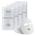 JELLICE High-Absorption Collagen Face Mask – Premium Japanese Sheet Mask with Collagen Tripeptides, Hyaluronic Acid, Niacinamide & Botanicals – Firming, Smoothing, Hydrating – 4 Pack
