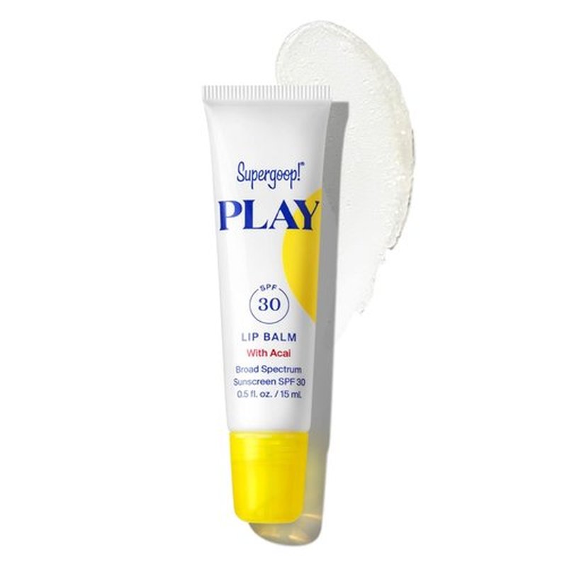 Supergoop! PLAY Lip Balm - SPF 30 PA+++ Sunscreen with Acai - Hydrating Honey & Shea Butter - 0.5 fl oz