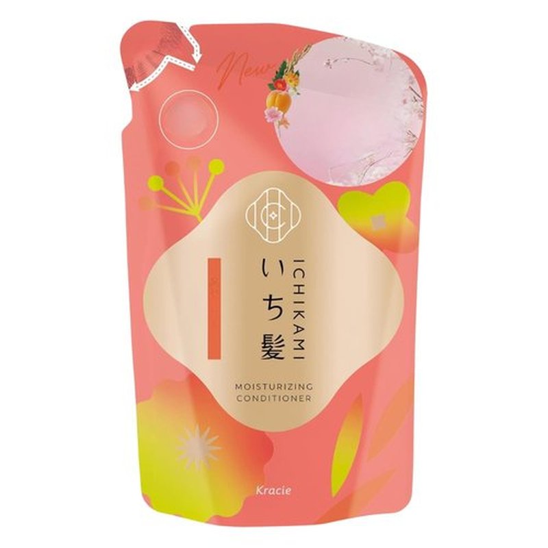 TokyoSuperSale Ichikami Moisturizing Care Conditioner Refill, 330ml, Cuticle Smoothing Formula, Kracie