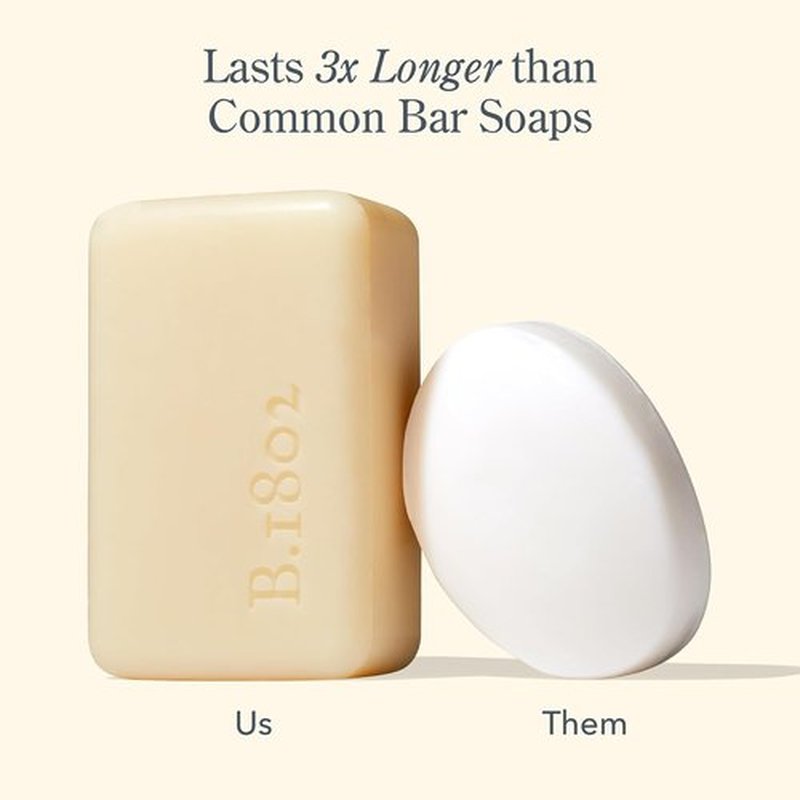 Beekman 1802 Goat Milk Soap – Moisturizing Hand & Body Soap Bar with Shea Butter & Botanical Oils, Triple-Milled, Non-Drying, Made for Sensitive Skin, Glacial Mint & Eucalyptus 9 oz
