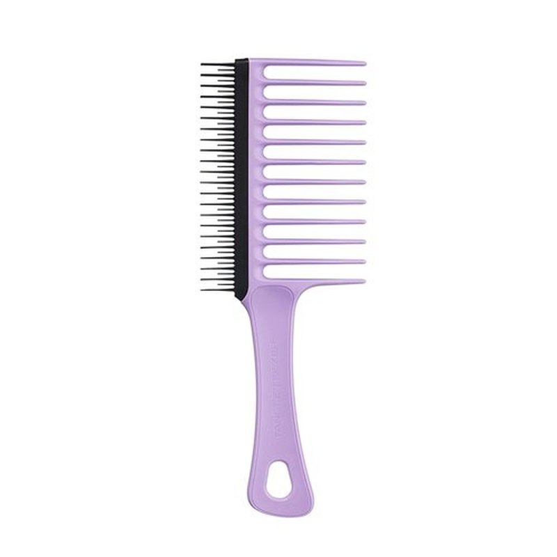 Tangle Teezer Wide Tooth Comb - Double-Sided Detangling Tool for Curly Hair | Wet & Dry Use, Lilac