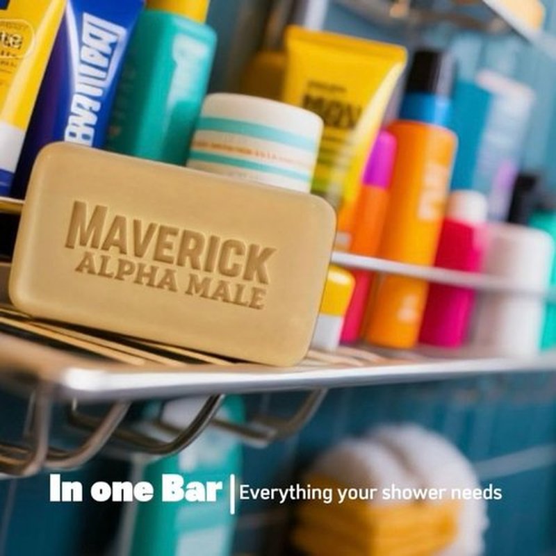 Maverick Beef Tallow Soap for Men - Moisturizing Bar Soap with Tea Tree Oil & Shea Butter | Large 8oz