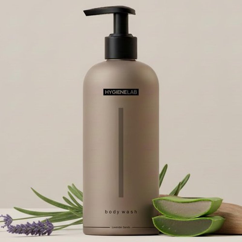HygieneLab Men's Natural Body Wash - Ultra Hydrating Lavender Sands | EWG Verified, Sulfate-Free, 10 oz
