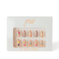 YN Young Nails Press On Nails - Glue On Fake Nails for Women,Medium Oval Shape, Includes Nail Glue, File, Tabs, Quick and Easy Application (Rainbow Orbit)