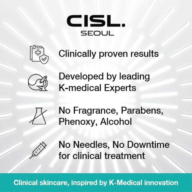 CISL SEOUL Advanced Wrinkle Repair Peptide Serum, Firming & Fine Line Smoothing, Fragrance-Free, 30 mL (Powered by PDRN 5% + Exosomes + Matrixyl® 3000 Peptides)