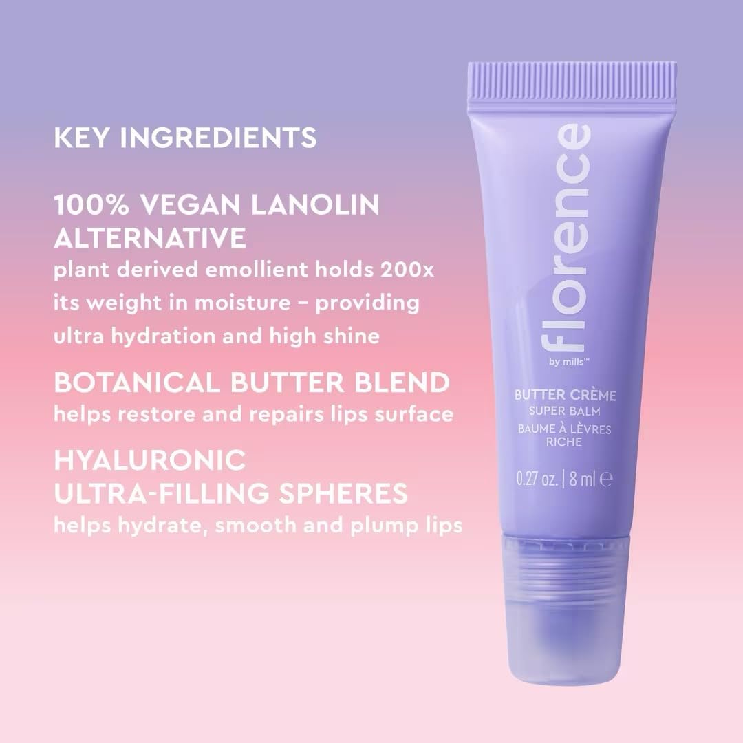 florence by mills Butter Crème Super Balm, Toasted Sugar (Nude), 0.27 Fl Oz