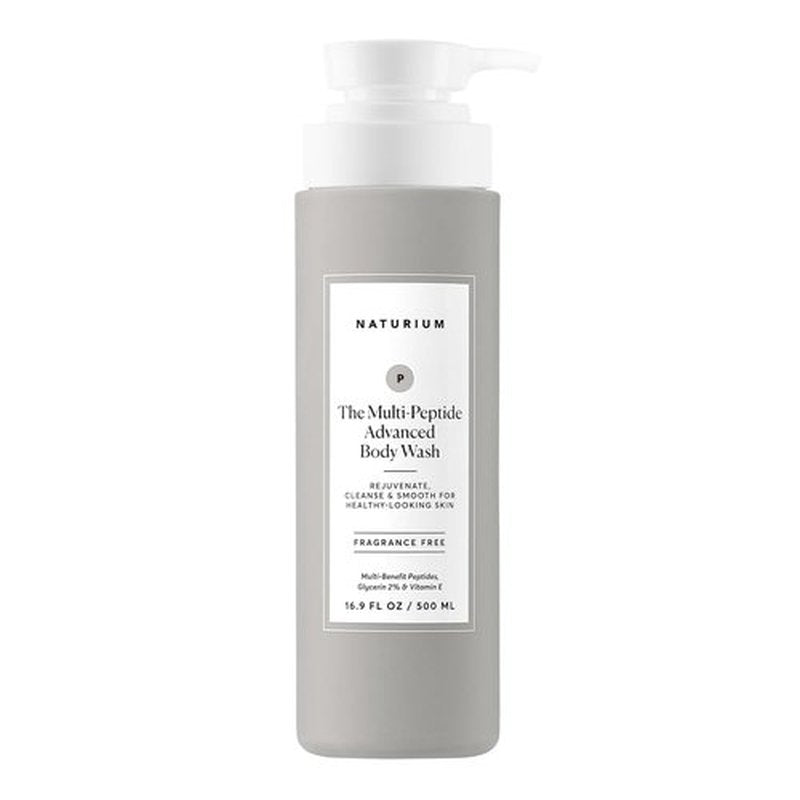 Naturium Multi-Peptide Body Wash - Rejuvenate & Cleanse with Rice Amino Acids & Vitamin E | 500 mL