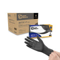 Safe Health NITRO-V Nitrile-Vinyl Synthetic Black Disposable Gloves, Latex Free, Powder Free, Case of 1000, Medium, Tattoo, Salon, Hair Studio, Food, Service, Housework