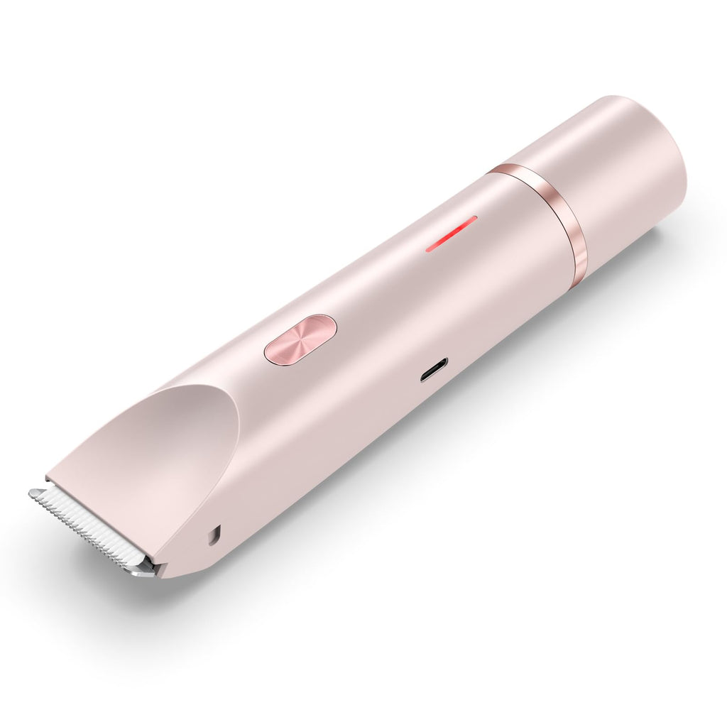 ANFOOS Bikini Trimmer for Women, 2-in-1 Electric Razor Waterproof Wet & Dry