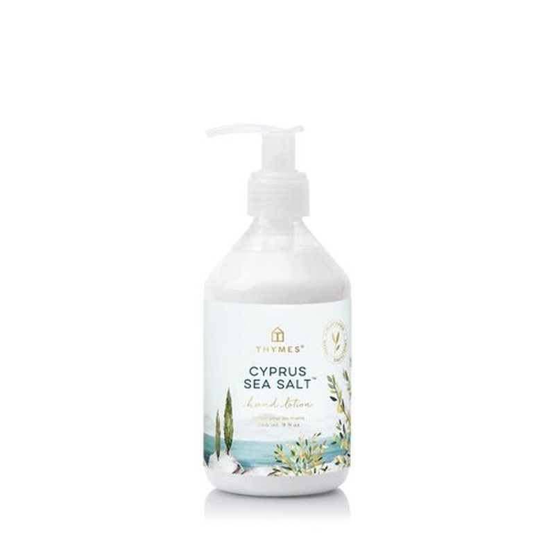 Thymes Moisturizing Hand Lotion - Luxury Shea Butter & Aloe Vera Formula for Dry Skin | Cyprus Sea Salt, 9 fl oz