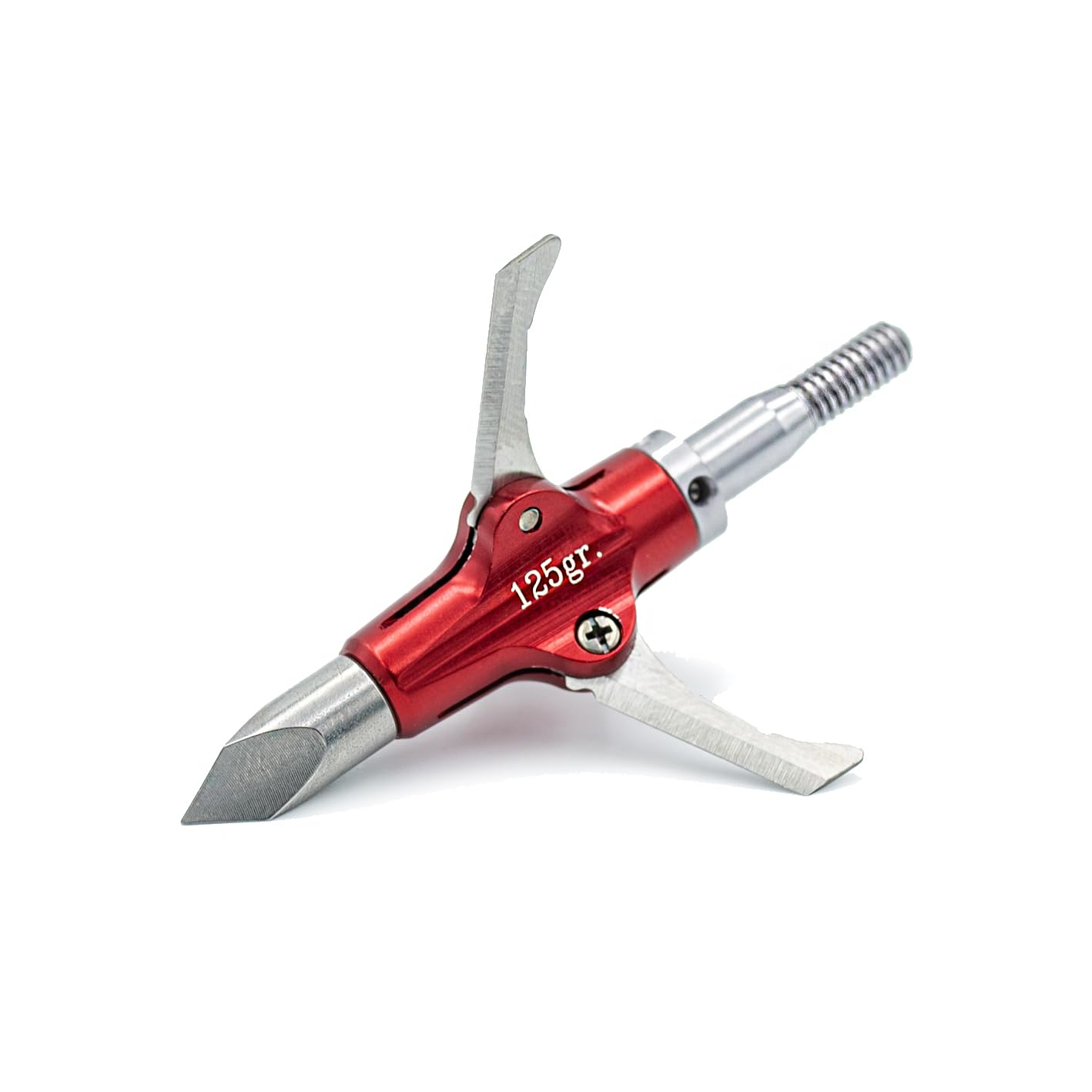 PeppermintOne Rexpid III Mechanical Broadheads 125 Grain, 3 Pack - 3 Blades Hunting Arrows Heads, Open on Impact, 1-9/16" Cut Arrow Tip for Compound Bow