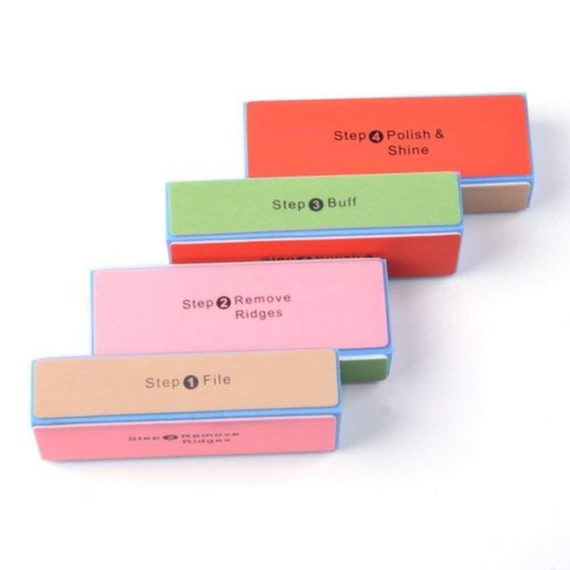 10PCS Nail Buffer Block, AHIER 4 Way Colorful Buffing Block Shine Polisher Nail Buffing File Manicure File Sanding Files