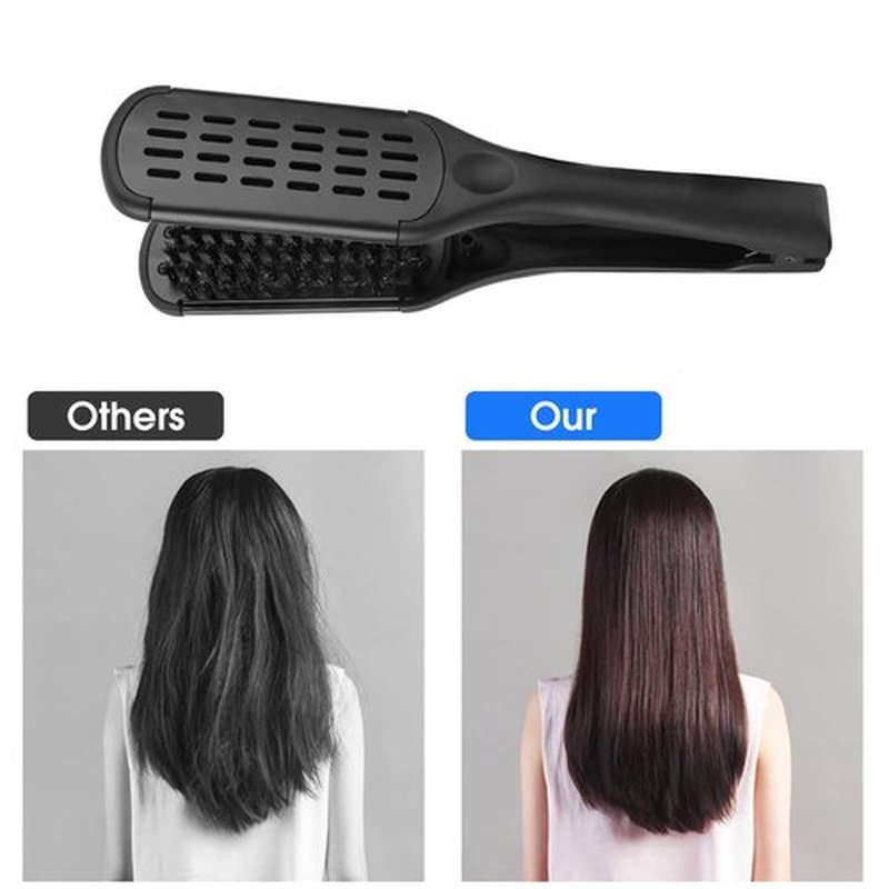 MEN'S GROOMING BARBER PRO Boar Bristle Hair Brush, Double Sided, Oblong, for Dry Straight Hair, Unisex