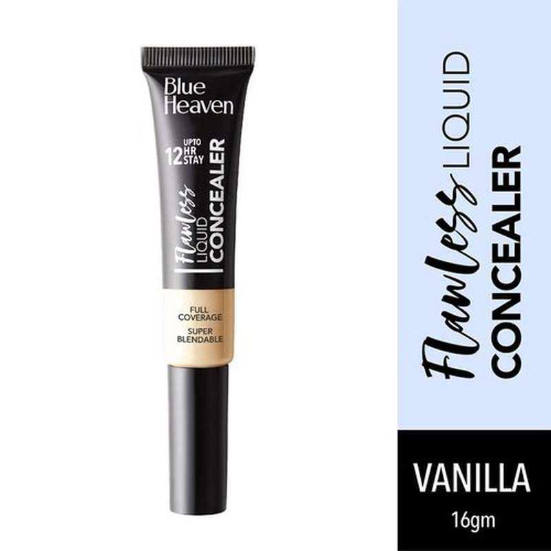 Blue Heaven Flawless Liquid Concealer - Lightweight Coverage in Vanilla, 0.57 Oz
