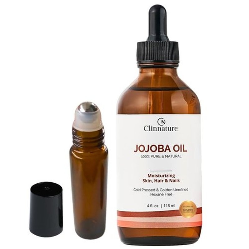 Clinnature Jojoba Oil for Nails & Cuticles – 100% Pure & Cold-Pressed Nail Oil for Stronger, Healthier Nails – Deep Cuticle Moisturizer for Dry, Cracked Skin – Hexane-Free, Fast Absorbing