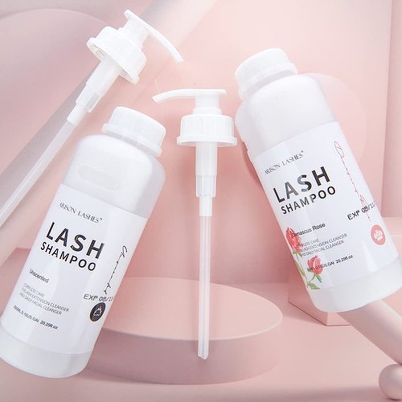Arison Eyelash Eyelash Extension Shampoo 600ml / Eyelid Foaming Cleanser/Wash for Extensions and Natural Lashes/Paraben & Sulfate Free Safe Makeup & / Professional & Self Use (unscented)…