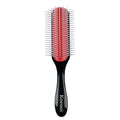 Classic Styling Curly Hair Brush - 9 Row Black Detangling Brush for Wet or Dry Hair | Perfect for Men & Women