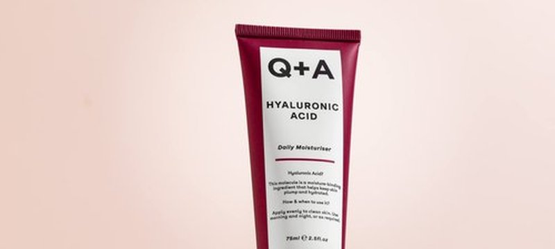 Q+A Hyaluronic Acid Daily Moisturizer (75ml), Hydrating Face Cream with Polyglutamic Acid and Rice Bran Extract, For Soft, Even and Nourished Skin, Fragrance Free Skincare
