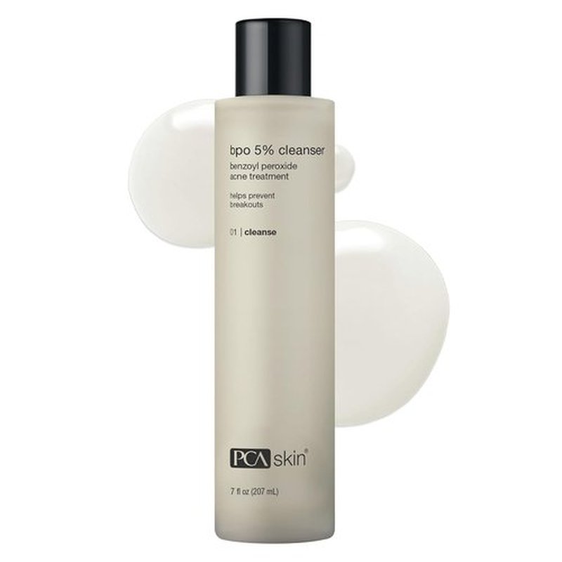 PCA SKIN 5% Benzoyl Peroxide Face Wash - Foaming Acne Cleanser for Oily Skin | 7.0 Oz Bottle