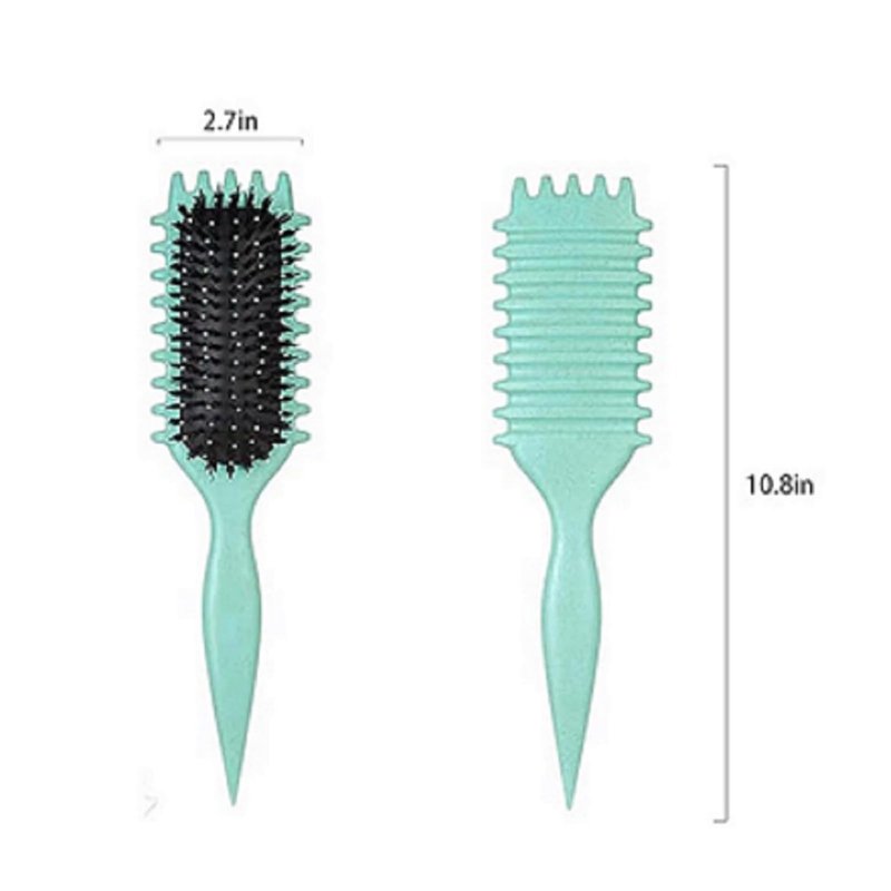xiangwenlan Green 1 PS, Curly Hair Brush and Styling Brush for women and men, fitting all hair style.