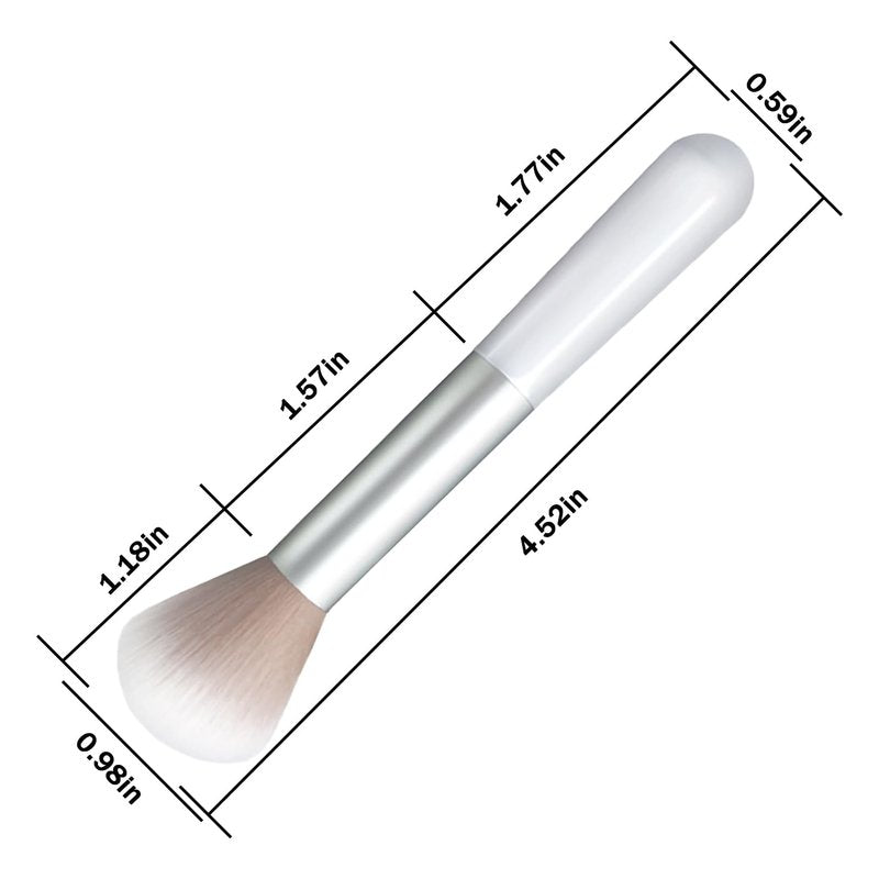 WOKOTO 5PCS Nail Dusting Brush Collector Brush For Nails Art Dust Cleaning Brushes, Blush/Powder Brush Makeup Brushes For Women & Girls, Nail Brushes For Nail Art Acrylic Cleaning Tools