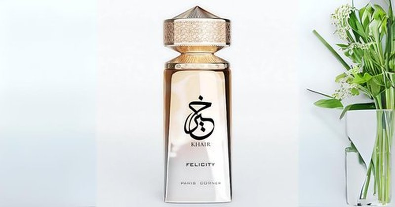 Paris Corner Khair Felicity Perfume - 3.4 Fl Oz | Sparkling Unisex Fragrance with Champagne, Cassis, Rose, Vanilla, Musk