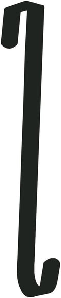 Dobar Over The Door Wreath Hanger - Sturdy 11-Inch Design in Elegant Black Finish