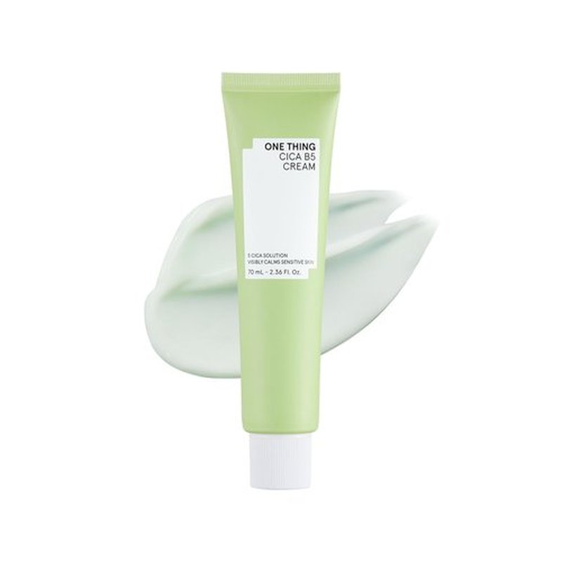 ONE THING CICA B5 Moisturizing Cream 2.36 fl.oz / 70ml | Korean Skincare, Ultimate Hydration and Barrier Strengthening for Sensitive Skin, Non-Greasy, Redness Relief