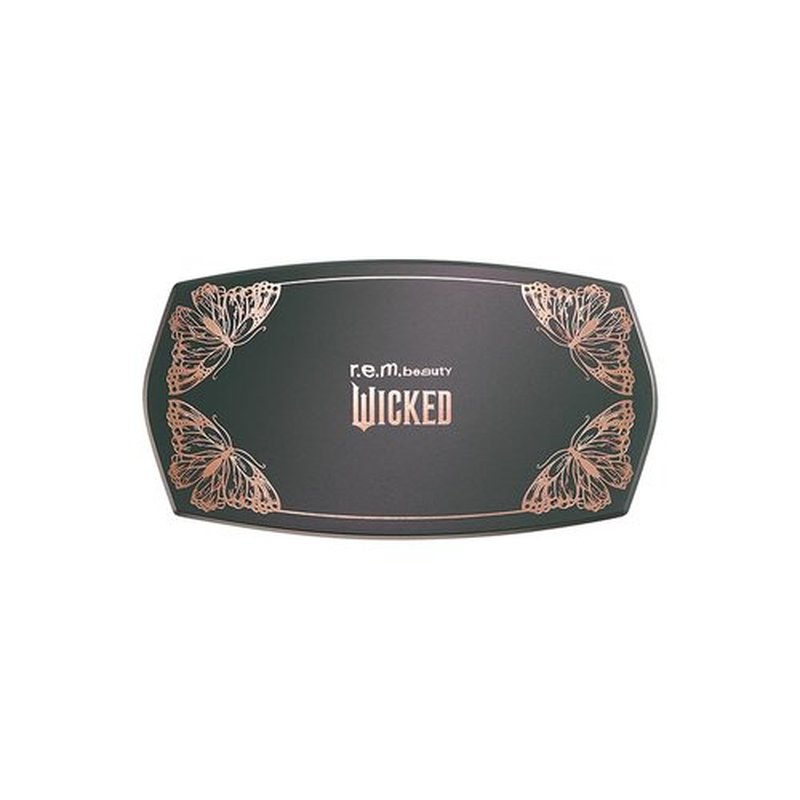 r.e.m. beauty by Ariana Grande Wicked: For Good | Ozian Forest Eyeshadow Palette | Highly Pigmented, Blendable Eye Shadows | Mix of Matte, Duo-Chrome, Shimmer and Glitter Formulas | 12 Shades