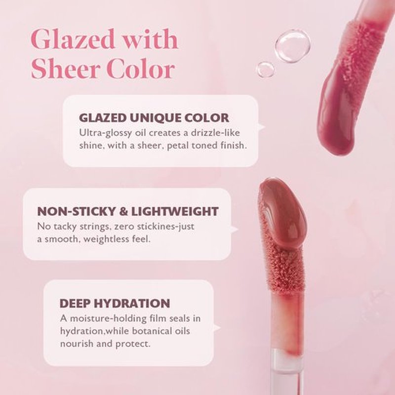 MILKTOUCH Dew Stain Sheer Lip Gloss Stocking Stuffers, Christmas Gifts (01 Morning Haze, 0.14 Fl Oz (Pack of 1))