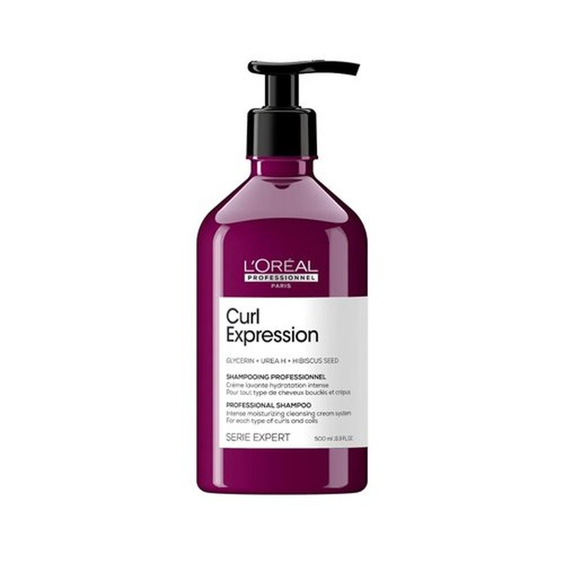 L'Oréal Professionnel Paris Curl Expression Moisturizing Shampoo - Hydrates & Detangles Curly Hair, Sulfate-Free