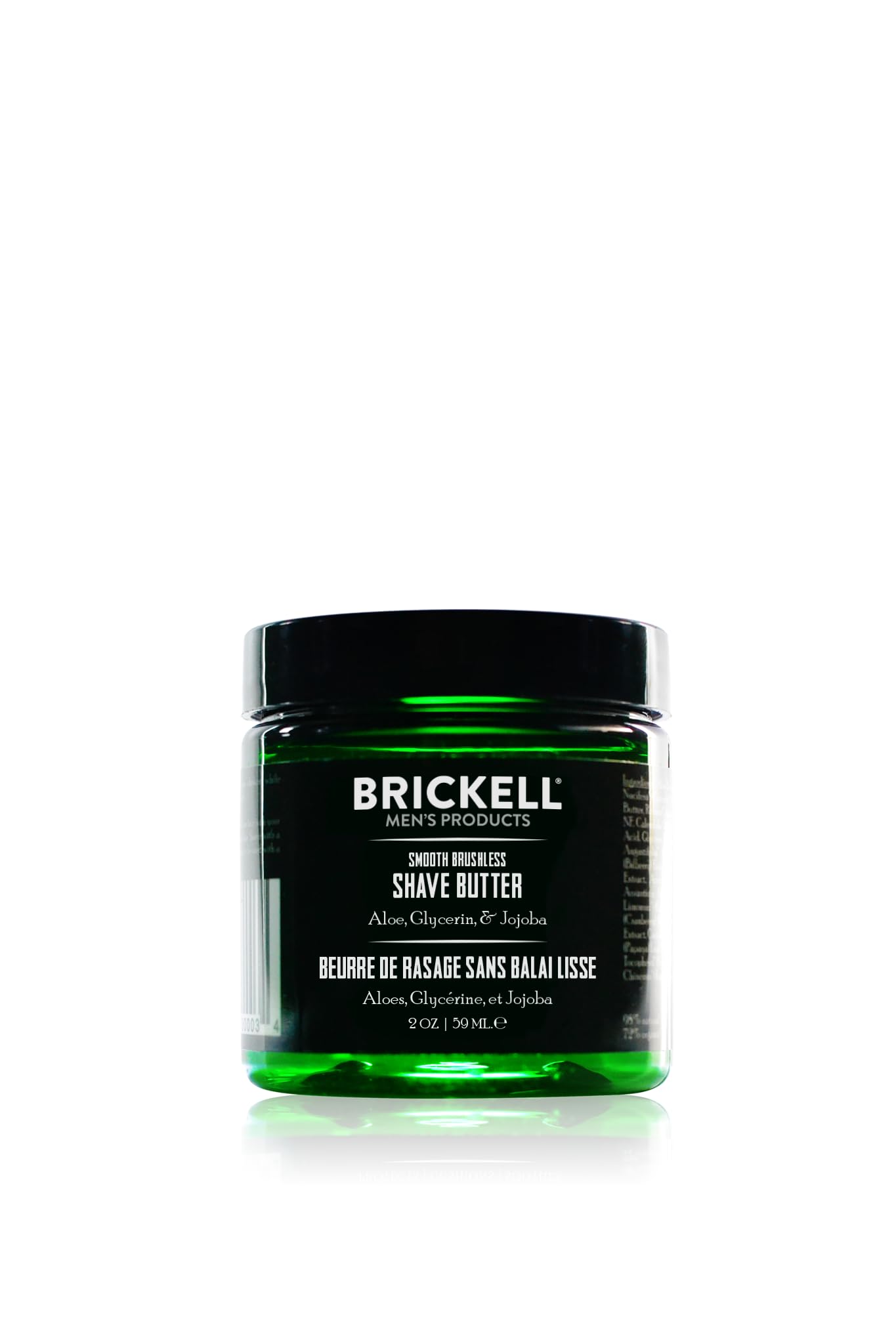 Brickell Men's Smooth Brushless Shave Butter for Men, Smooth Shaving Butter to Fight Nicks, Cuts and Razor Burn, With Shea Butter, Aloe, and Vitamin E, 2 Ounce, Unscented