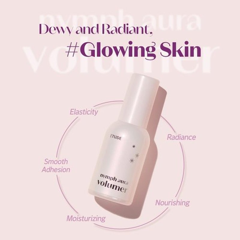 ETUDE Nymph Aura Volumer | Hydrating Face Primer for Radiant, Flawless Skin - 0.81 Fl Oz